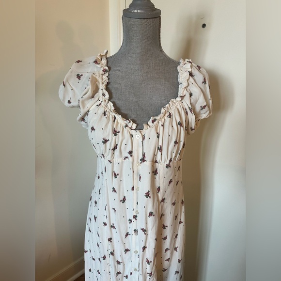 H&M peasant White Dress size L NWT - Picture 2 of 9